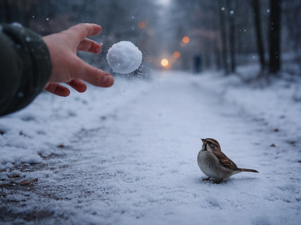 What Happens If You Throw a Snowball at a Bird